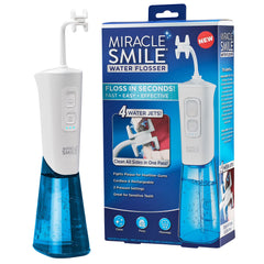 Miracle Smile Water Flosser, Portable Dental Rechargeable Water Flosser, Easy Refill Water Tank