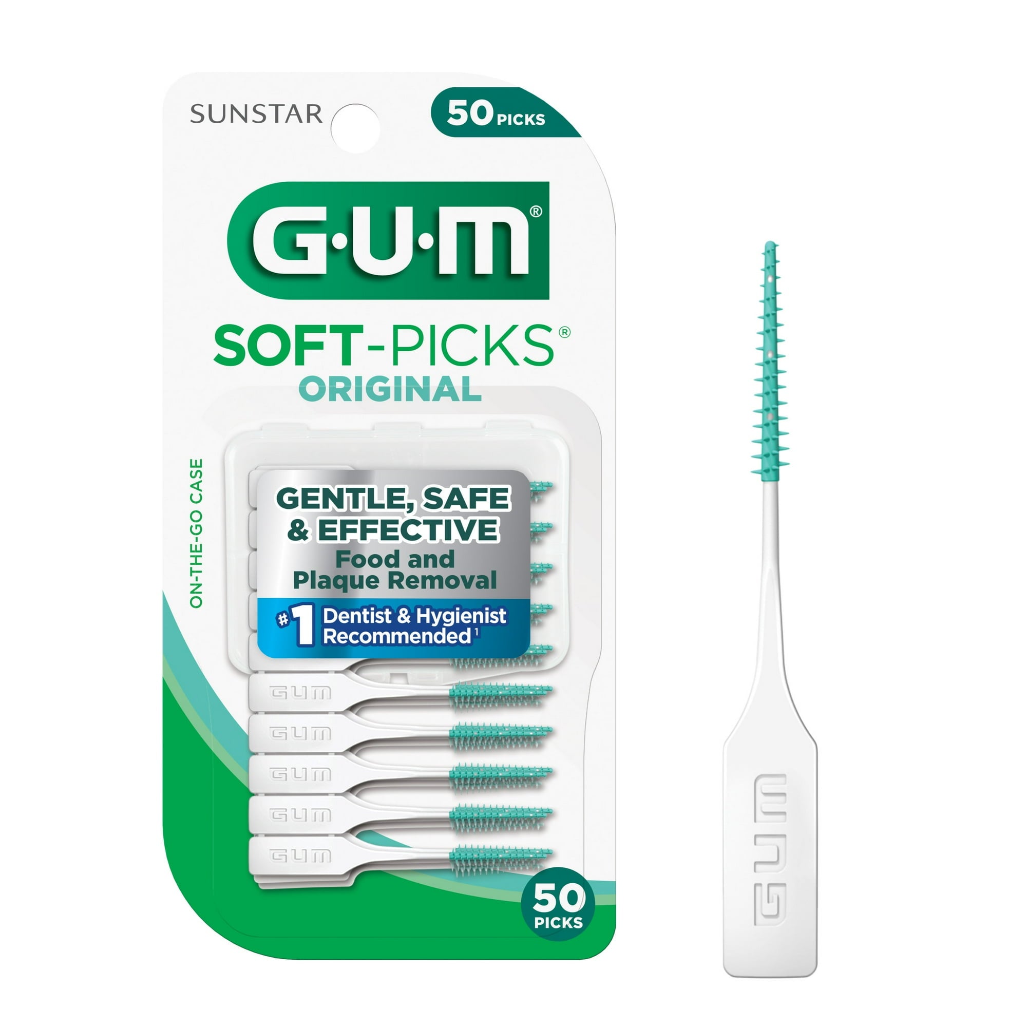 GUM Soft-Picks Original, Dentist Recommended Dental Picks, 50 Count