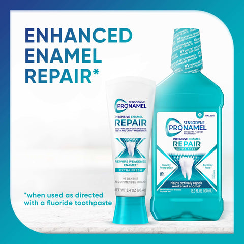 Sensodyne Pronamel Intensive Enamel Repair Sensitive Toothpaste, Extra Fresh, 3.4 Oz, for Adults