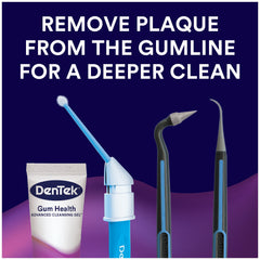 DenTek Gum Health Advanced Cleaning Kit, Oral Care Hygiene Kit, Gum Cleansing Gel, Gum Massager, and Plaque Scraper Dental Tools