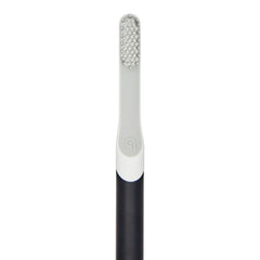 Quip Adult Electric Toothbrush Full Head, Built-in Timer + Travel Case, Charcoal Plastic